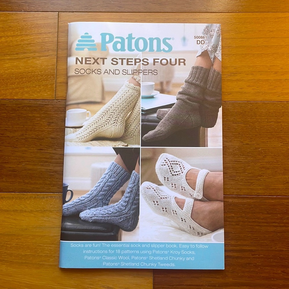 Vintage Patons Sock and Slipper Next Four Steps Knitting Pattern Book